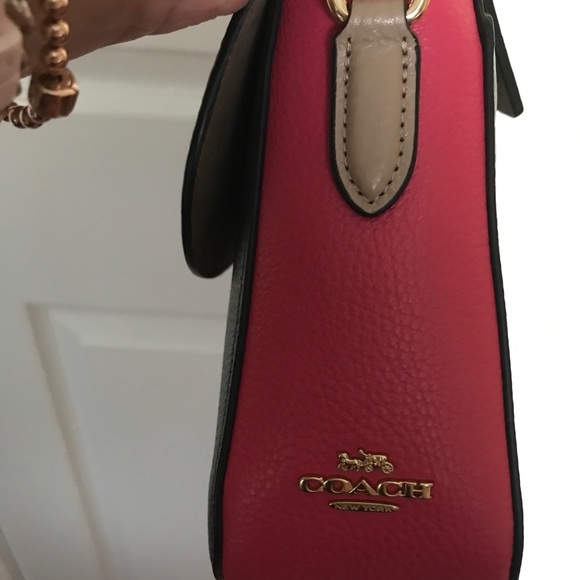 NWT-Coach Marlie multi colourblock top handle - Picture 4 of 9